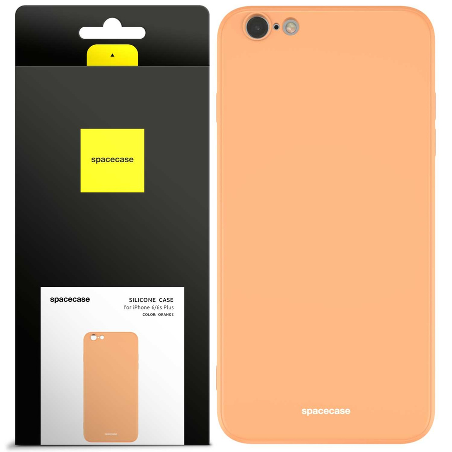 Spacecase silikoninis dėklas iPhone 6/6s Plus oranžinis