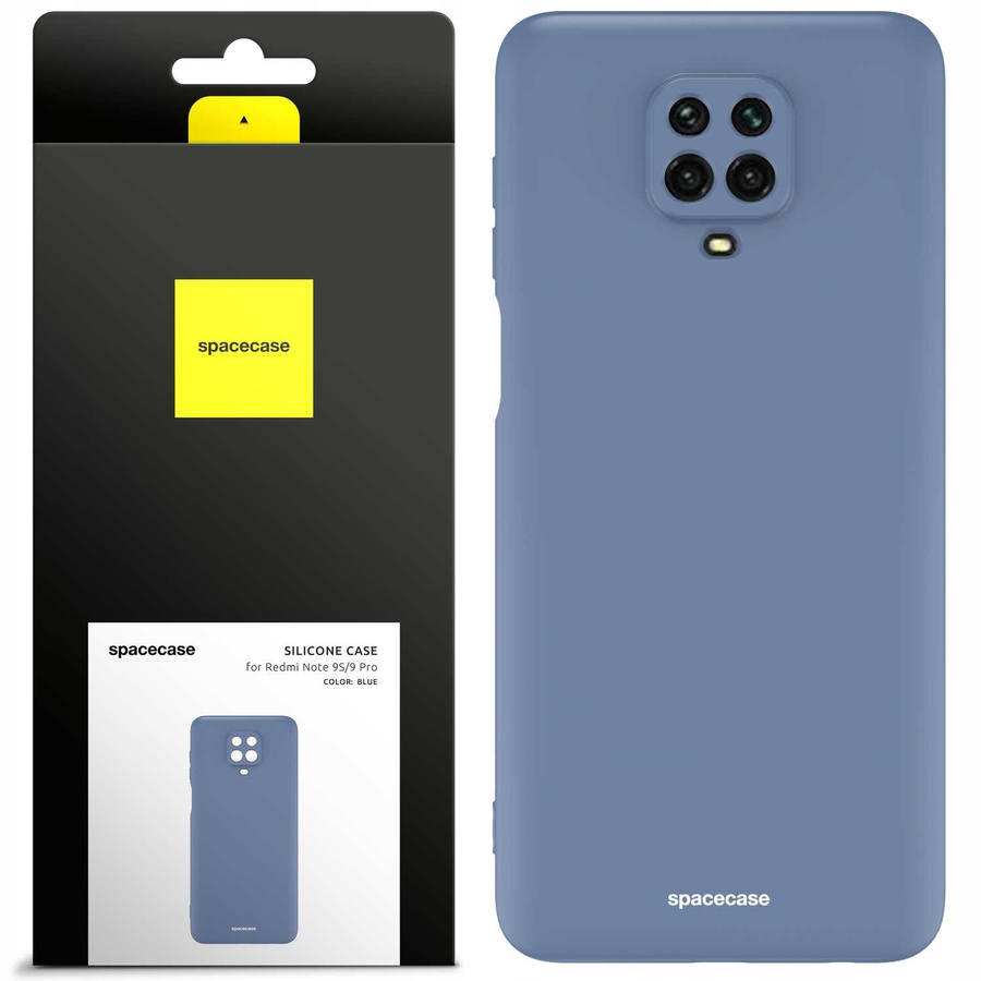 Spacecase silikoninis dėklas Redmi Note 9S/9 Pro mėlynas