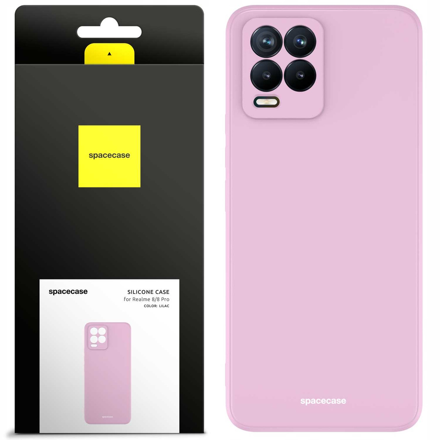 Spacecase silikoninis dėklas Realme 8/8 Pro alyvinė