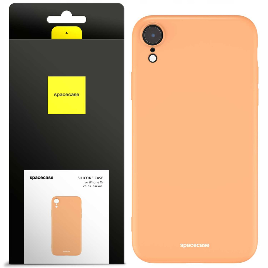 Spacecase silikoninis dėklas iPhone Xr oranžinis
