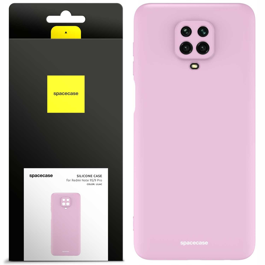 Spacecase silikoninis dėklas Redmi Note 9S/9 Pro alyvinė