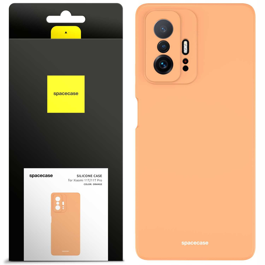 Spacecase silikoninis dėklas Xiaomi 11T/11T Pro oranžinis
