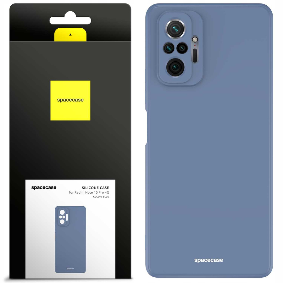 Spacecase silikoninis dėklas Redmi Note 10 Pro mėlynas