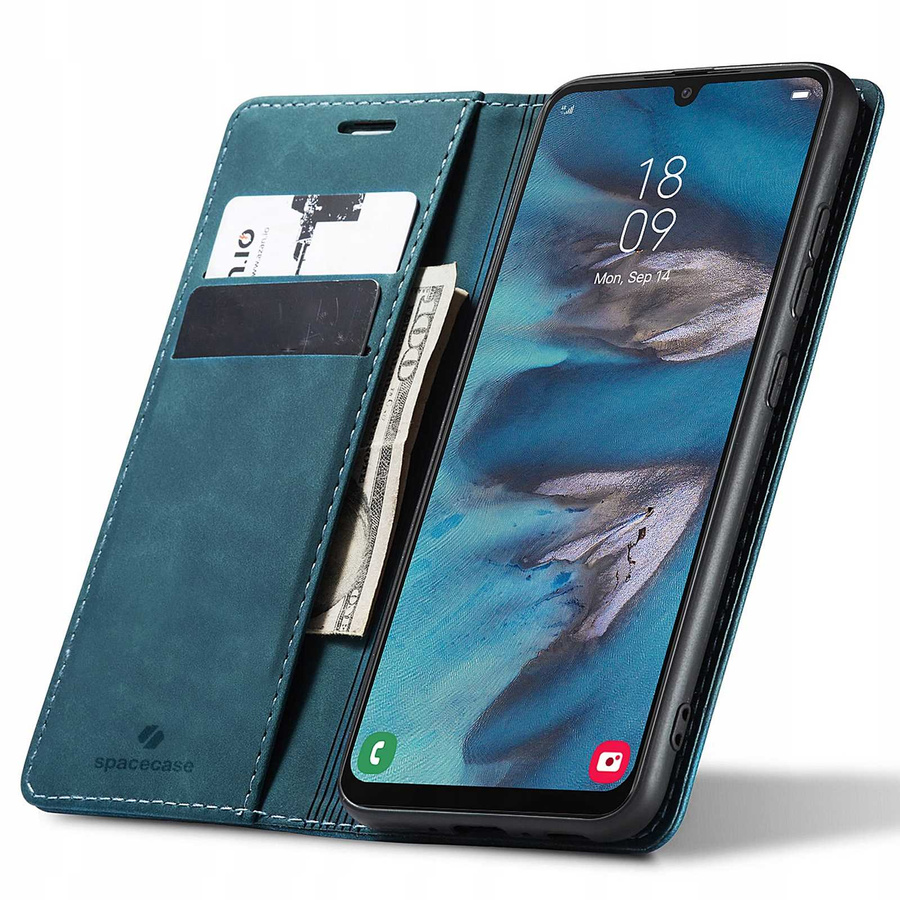 Spacecase piniginės tipo dėklas Galaxy A34 5G mėlynas