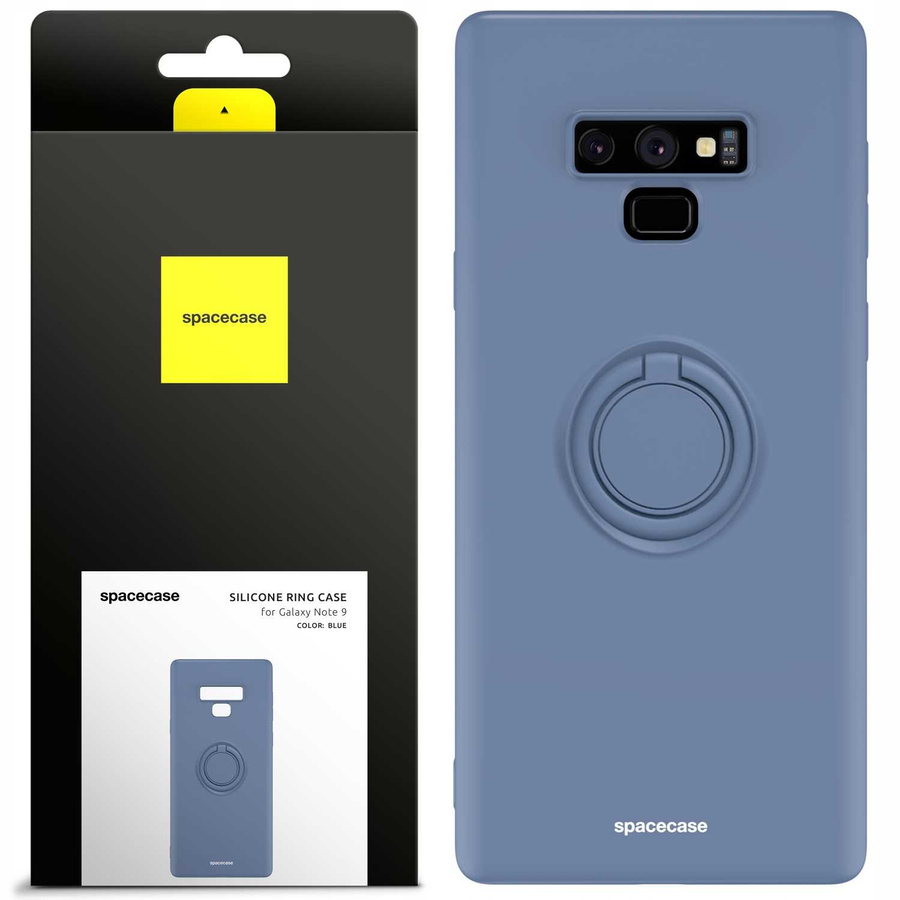 Spacecase Silikoninis dėklas su žiedu Galaxy Note 9 mėlynas