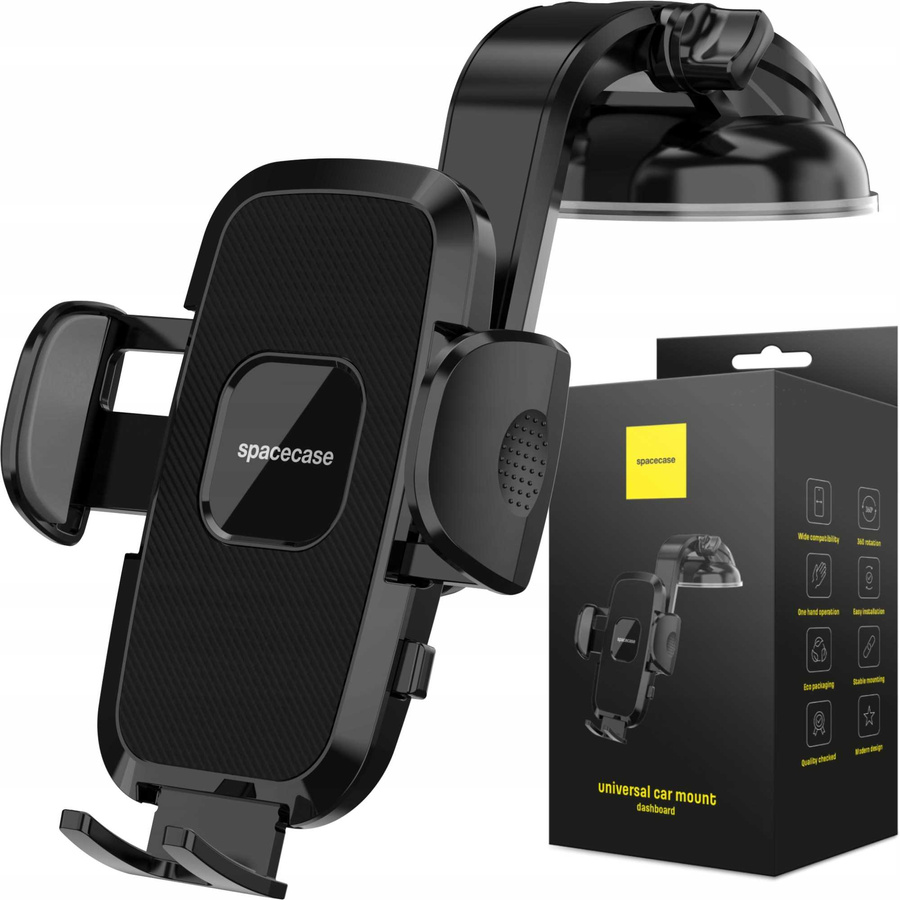 Spacecase Automobilinis laikiklis SC18 Universal Dash juodas