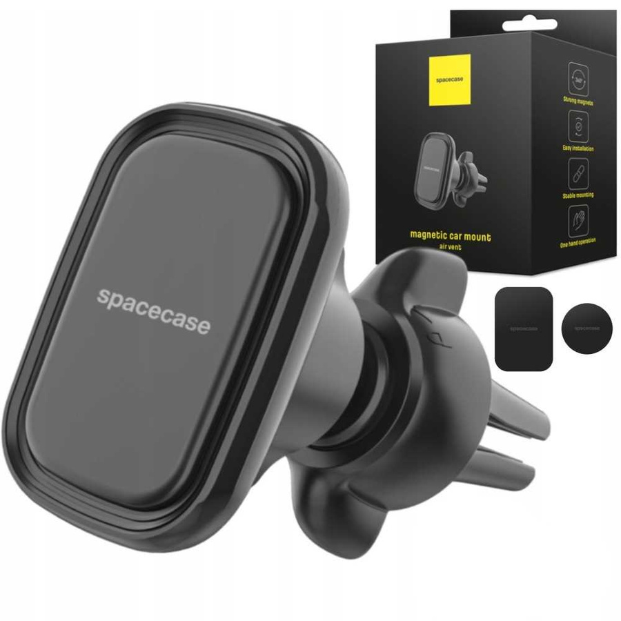 Spacecase Automobilinis laikiklis SC08 Air Vent Magnetic juodas