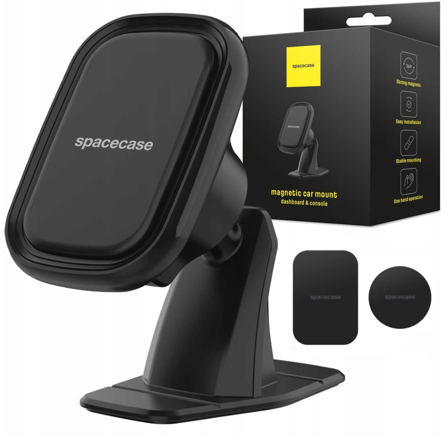 Spacecase Automobilinis laikiklis SC09 Dash/Console Magnetic juodas