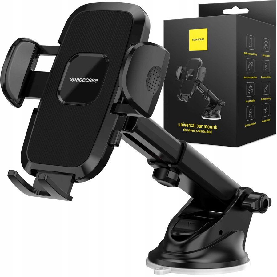Spacecase Automobilinis laikiklis SC17 Universal Dash/Windshield juodas