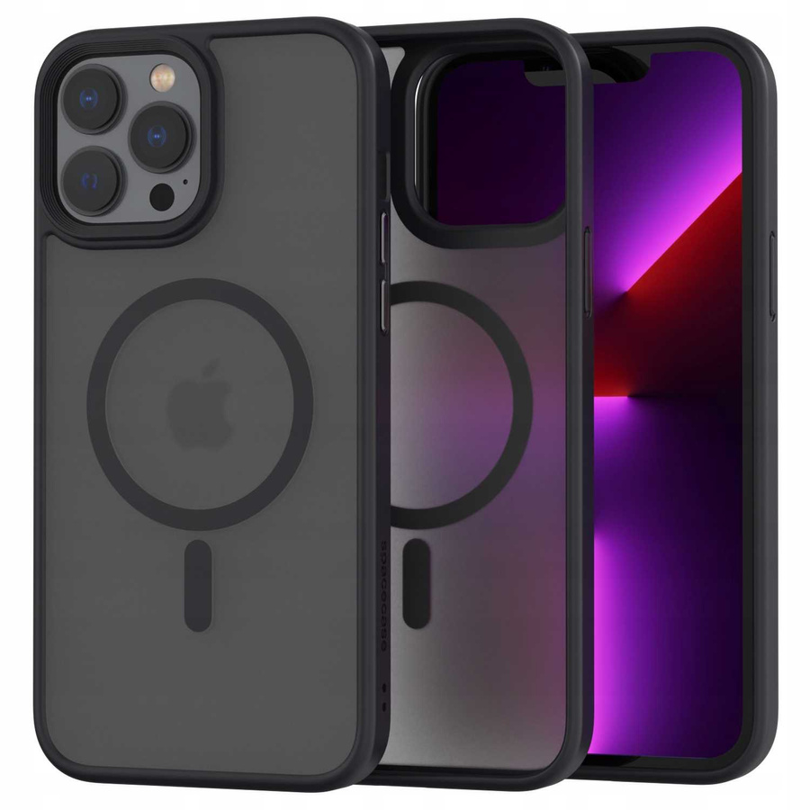 Spacecase Hibridinis magnetinis dėklas iPhone 13 Pro Max juodas