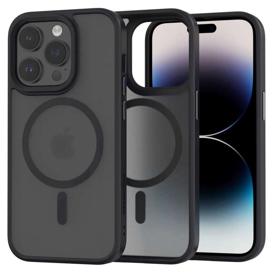 Spacecase Hibridinis magnetinis dėklas iPhone 14 Pro juodas