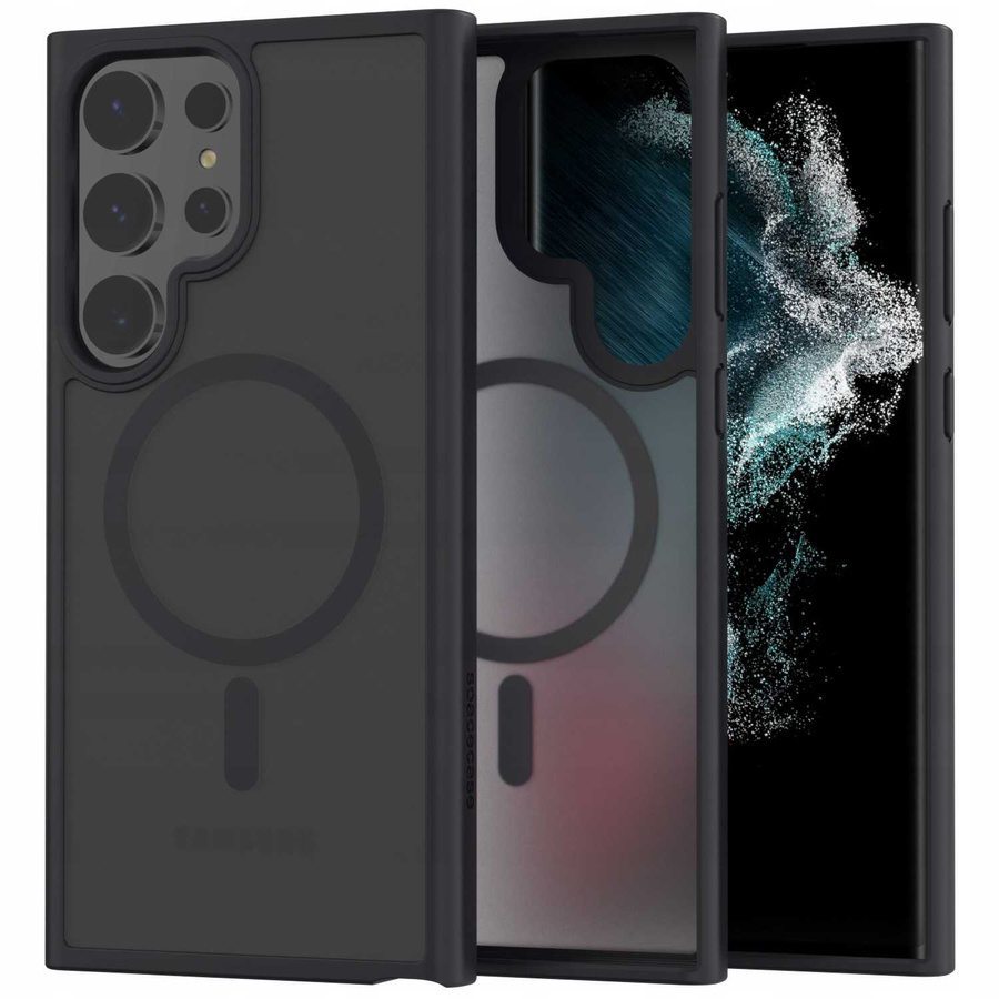 Spacecase Hibridinis magnetinis dėklas Galaxy S22 Ultra juodas