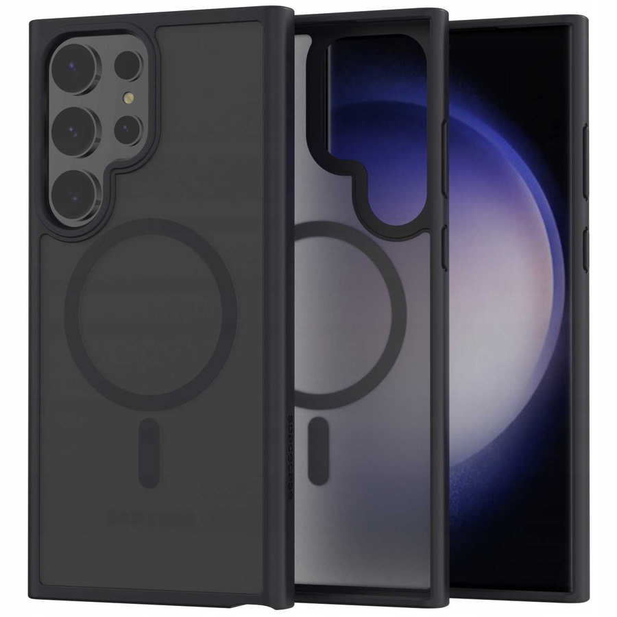Spacecase Hibridinis magnetinis dėklas Galaxy S23 Ultra juodas