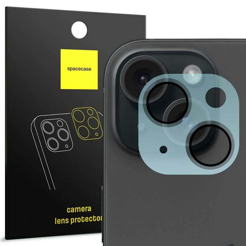 Spacecase Kameros apsauginis stiklas iPhone 15 / 15 Plus