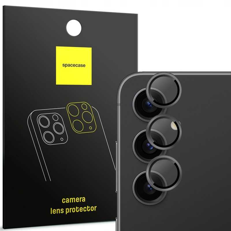 Spacecase Kameros apsauginis žiedas Galaxy S23 FE juodas