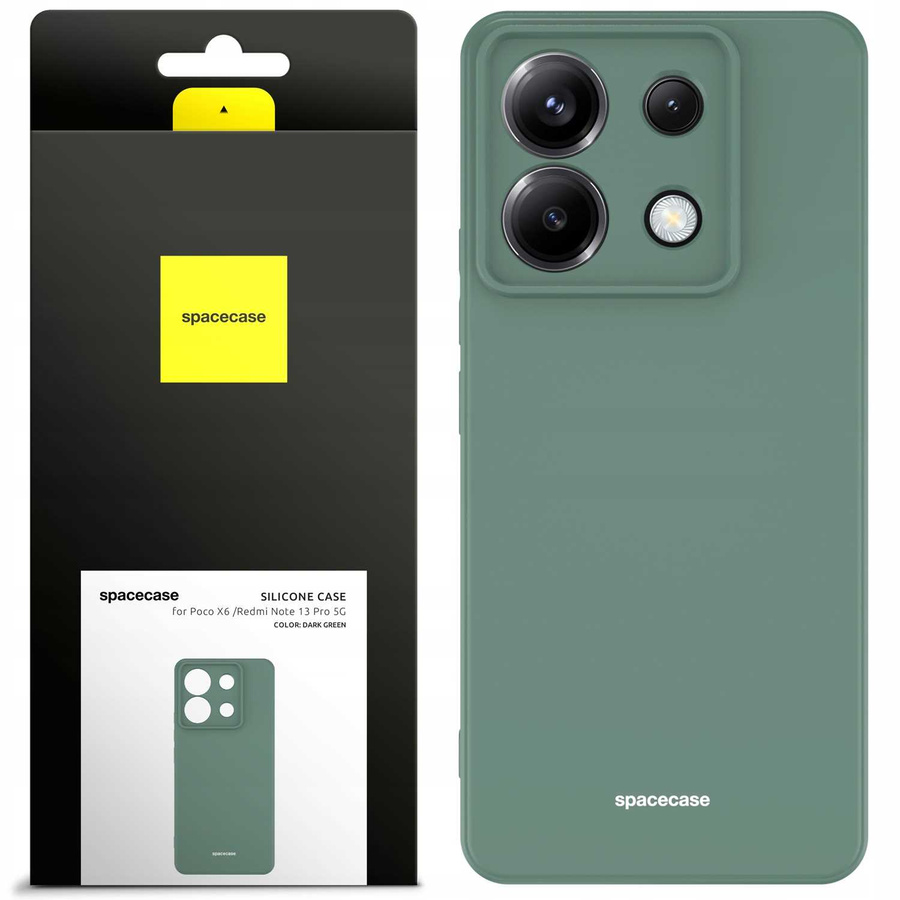 Spacecase Dėklas Silicone Case Poco X6 / RM Note 13 Pro 5G dark