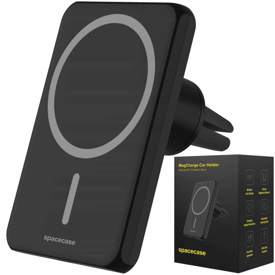 Spacecase Automobilinis laikiklis Car Holder MagCharge WM1B juodas