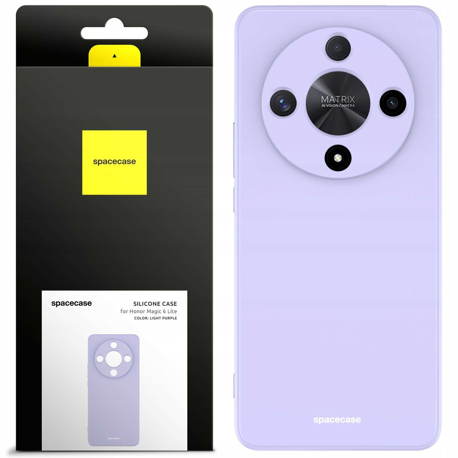 Spacecase Dėklas Silicone Case Honor Magic 6 lite šviesiai violetinis