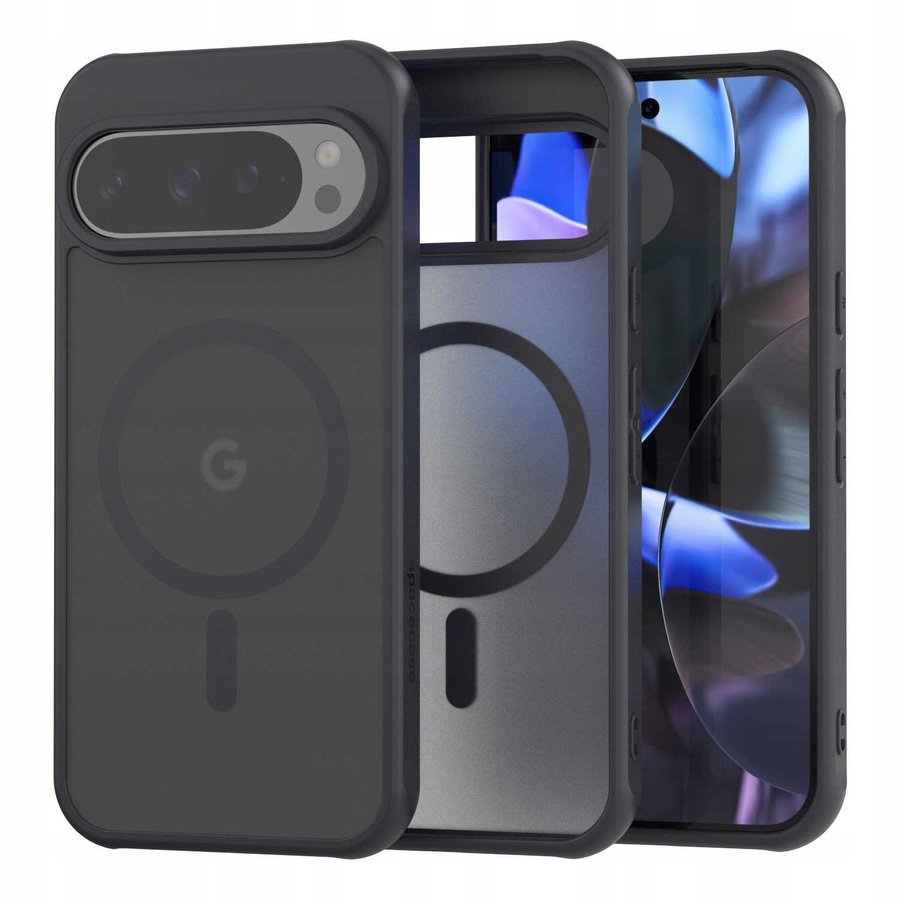 Spacecase Dėklas Hybrid Mag Google Pixel 9/9 Pro juodas