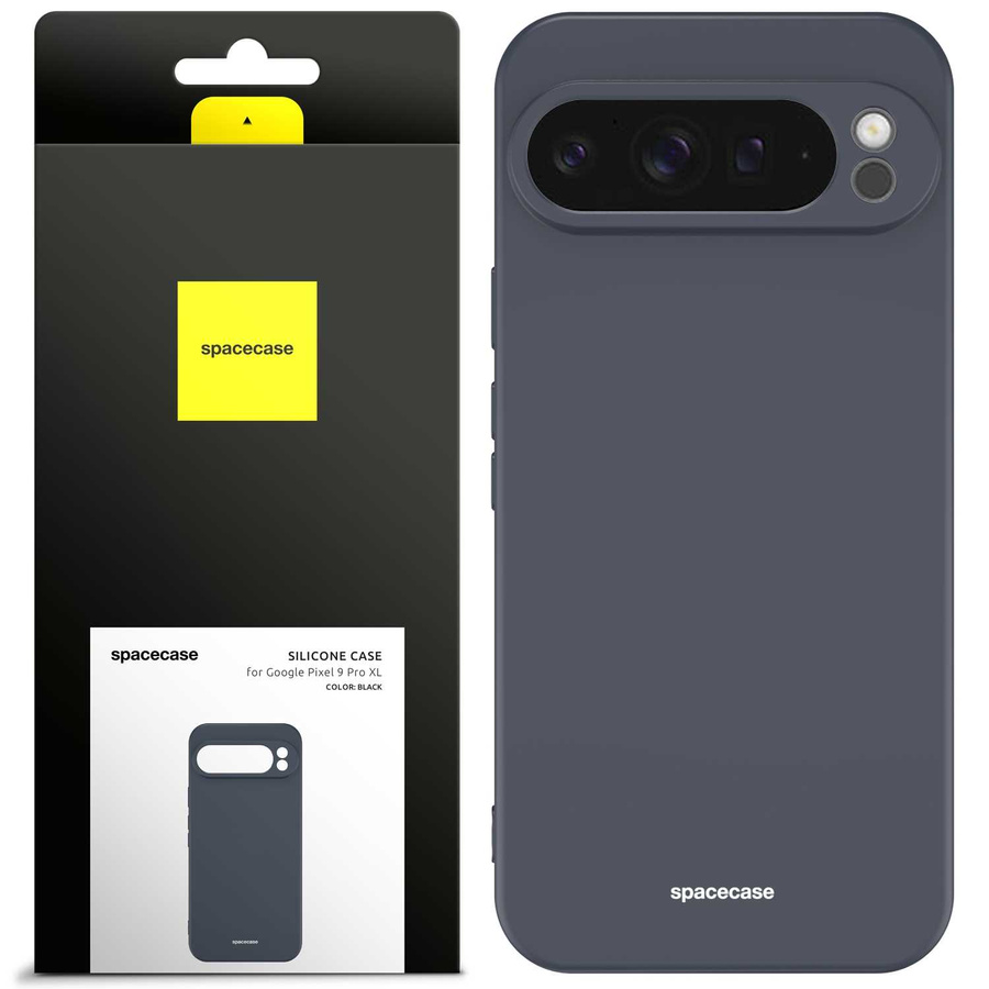 Spacecase Dėklas Silicone Case Google Pixel 9 Pro XL juodas