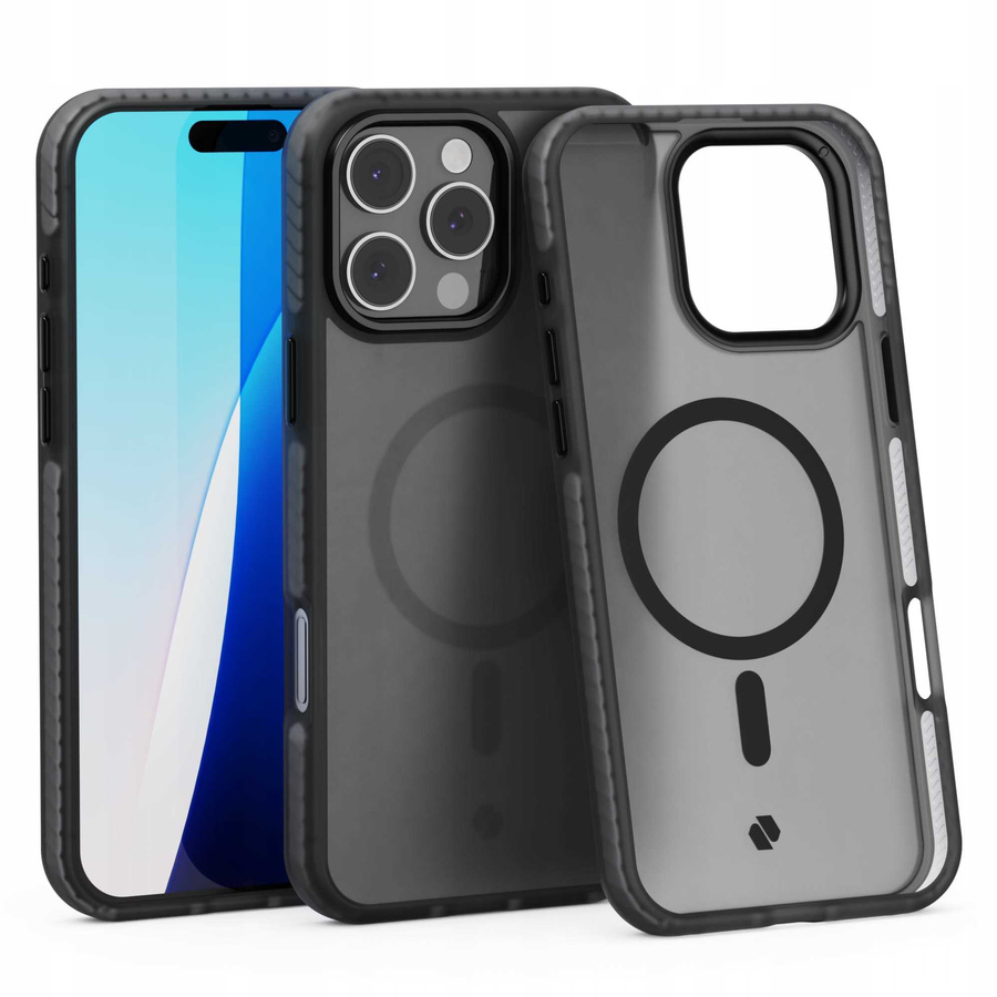 Spacecase Dėklas Hybrid Fusion Mag iPhone 16 Pro Max juodas