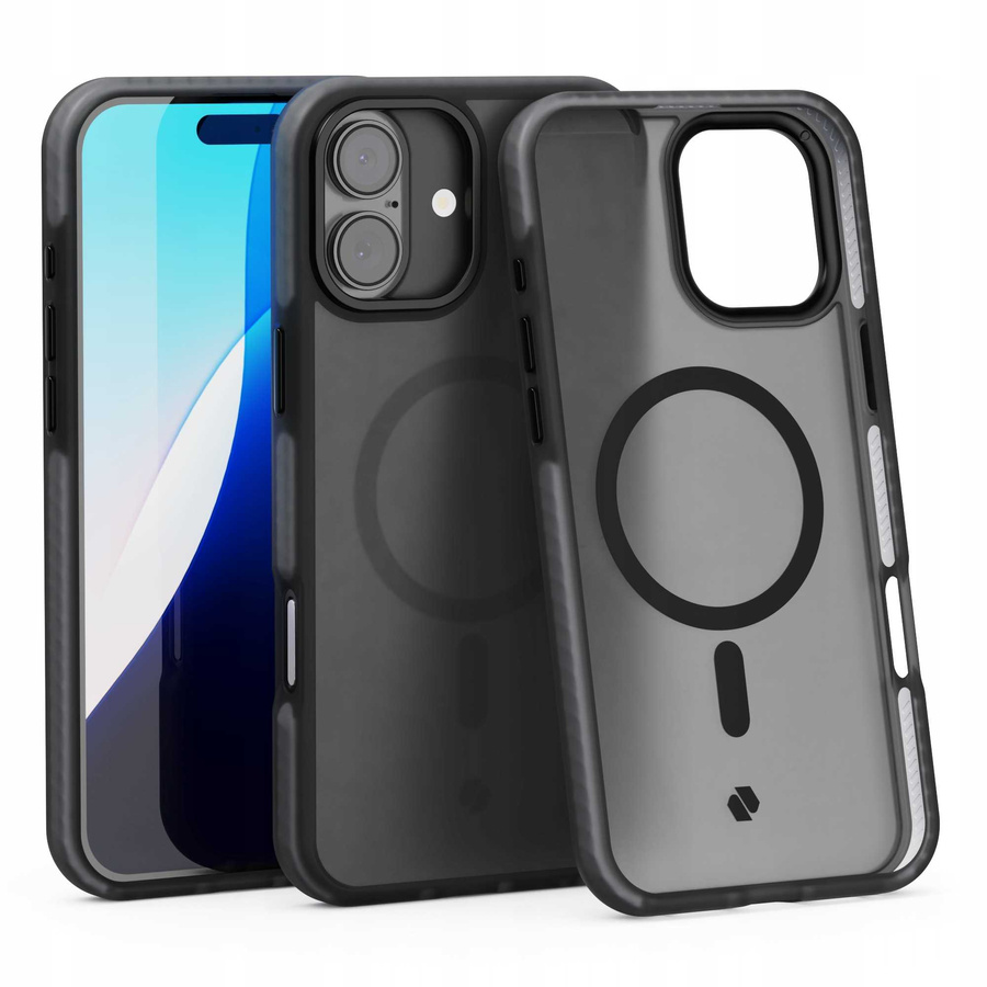 Spacecase Dėklas Hybrid Fusion Mag iPhone 16 Plus juodas