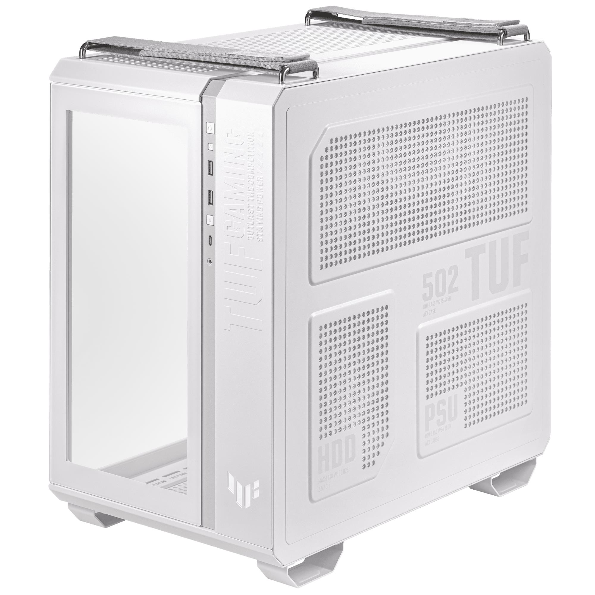 Kompiuterio korpusas ASUS TUF Gaming GT502 MidiTower ATX baltas