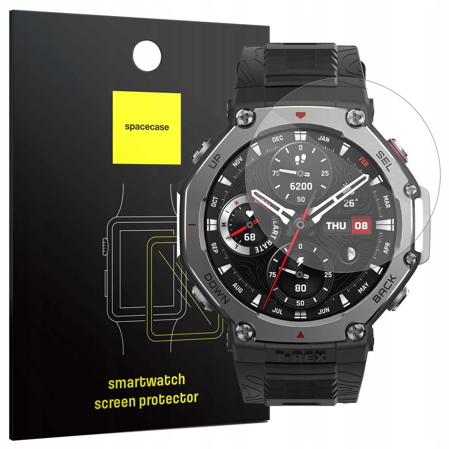 Spacecase Grūdintas stiklas SW Glass 2.5D Amazfit T-Rex 3