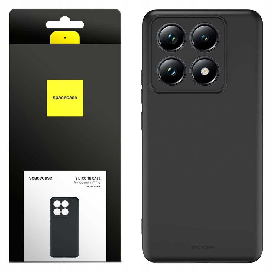 Spacecase Silikoninis dėklas 3.0 Xiaomi 14T Pro juodas