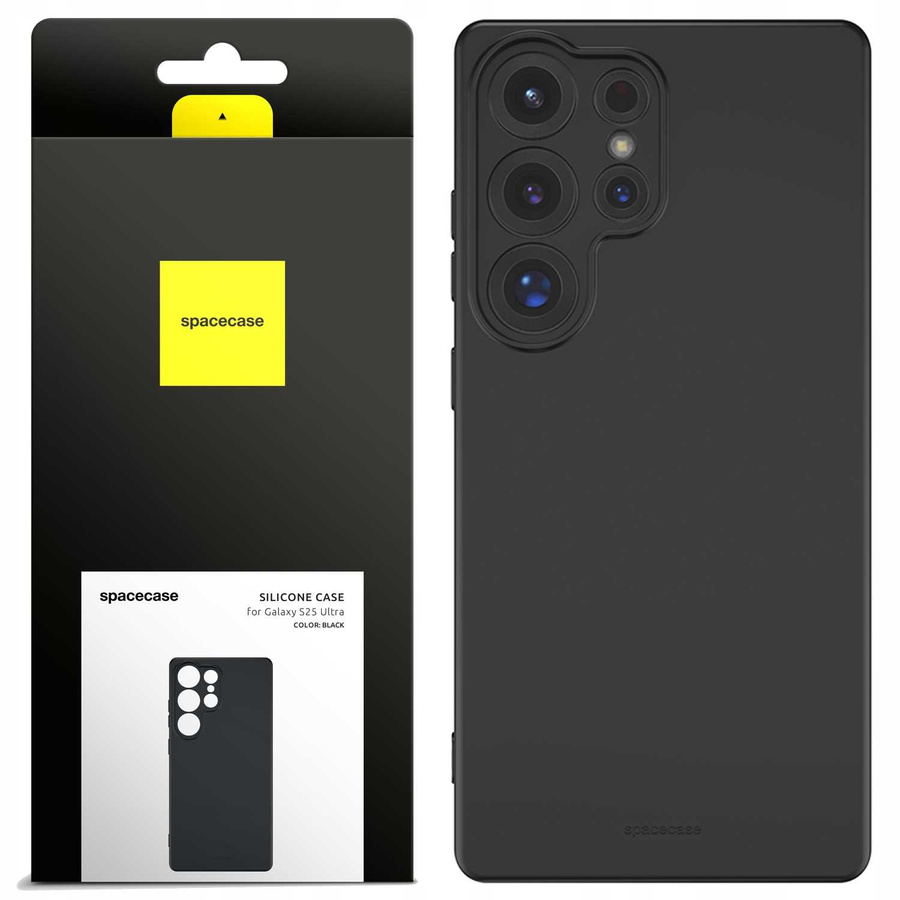 Spacecase Silikoninis dėklas 3.0 Galaxy S25 Ultra juodas