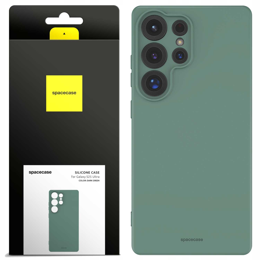 Silikoninis dėklas 3.0 Galaxy S25 Ultra tamsiai žalias