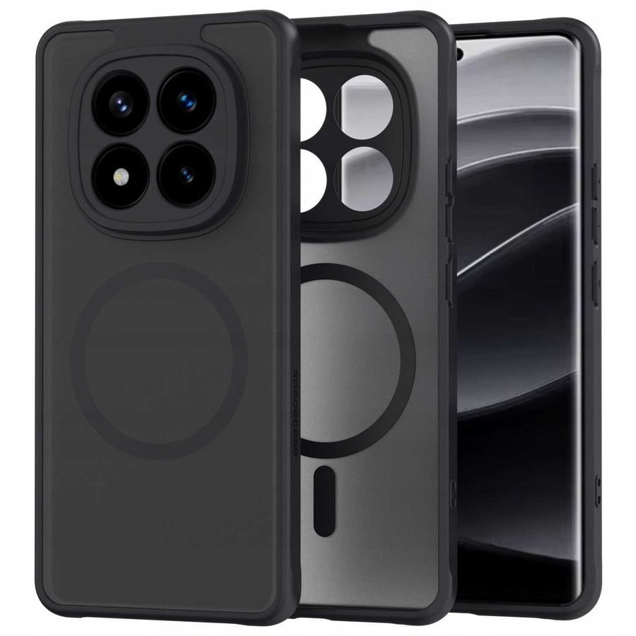Spacecase Hybrid Mag dėklas Redmi Note 14 Pro+ 5G juodas