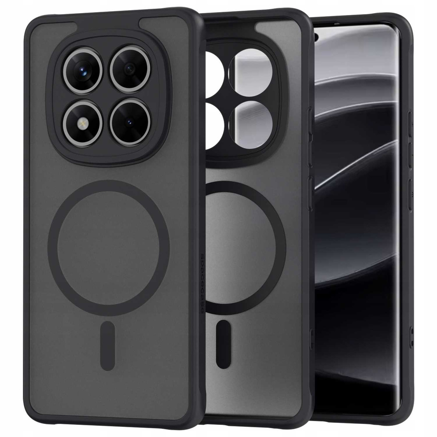 Spacecase Hybrid Mag dėklas Poco X7 5G / Redmi Note 14 Pro 5G juodas