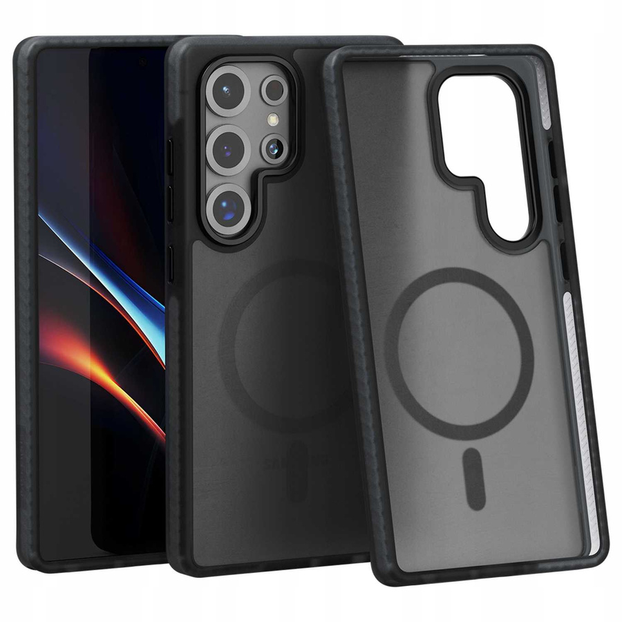 Spacecase Hybrid Fusion Mag dėklas Galaxy S25 Ultra juodas