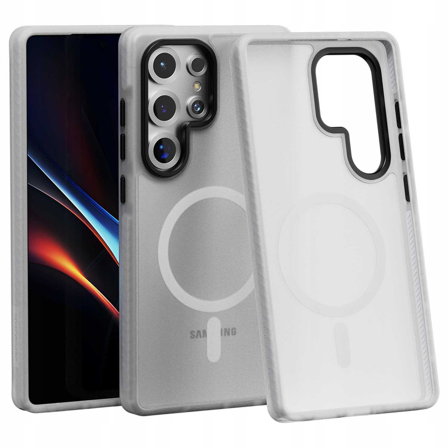 Spacecase Hybrid Fusion Mag dėklas Galaxy S25 Ultra baltas