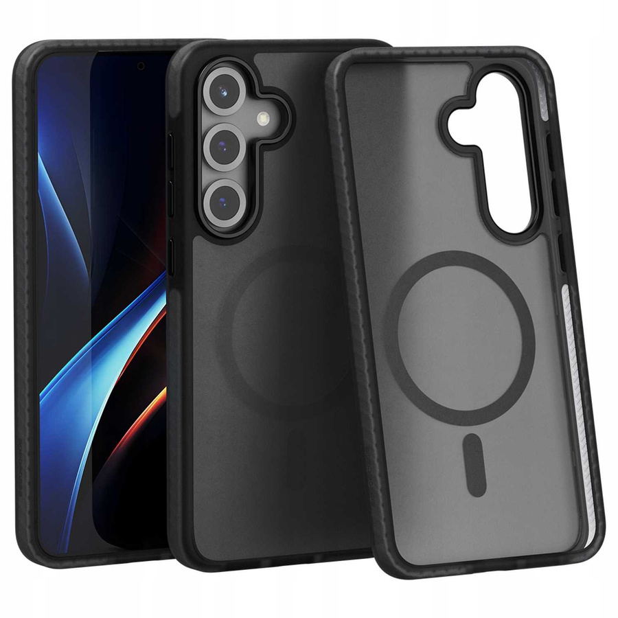 Spacecase Hybrid Fusion Mag dėklas Galaxy S25+ juodas