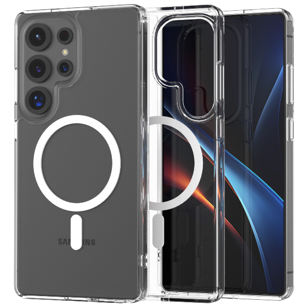 Spacecase Skaidrus Mag dėklas Galaxy S25 Ultra