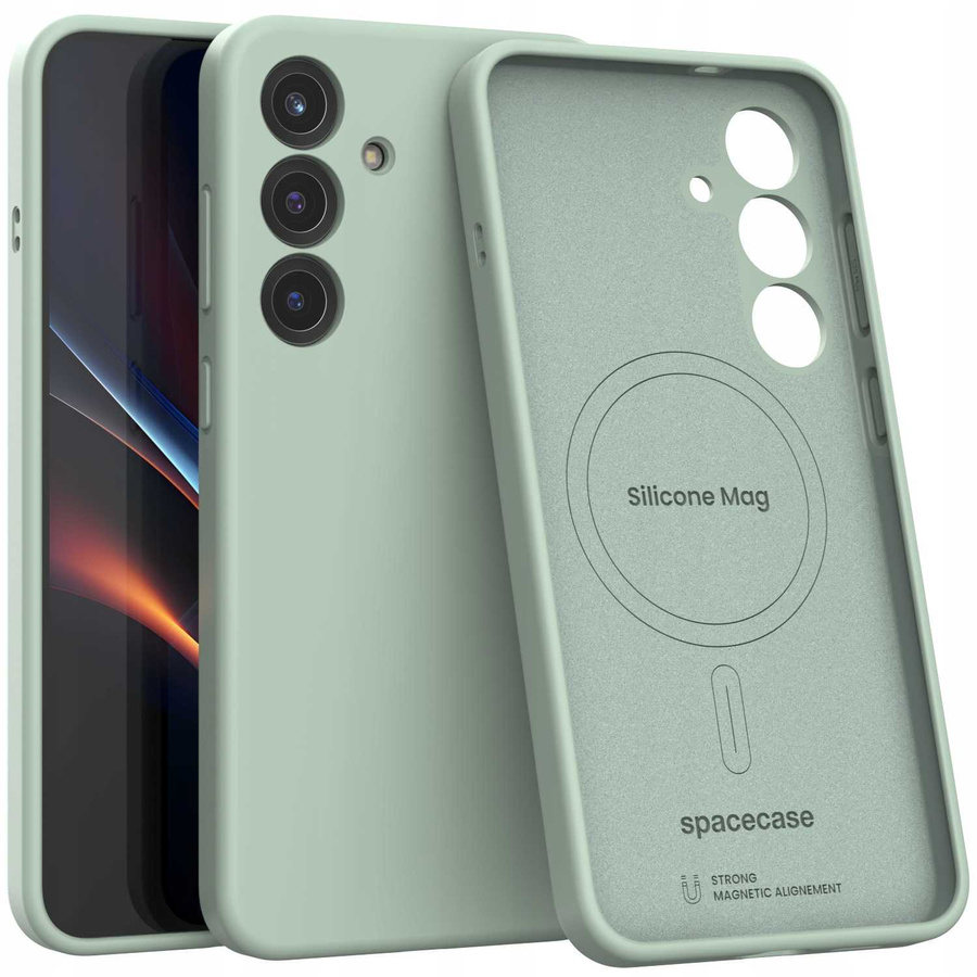 Spacecase Silikoninis Mag dėklas Galaxy S25+ mėtinis