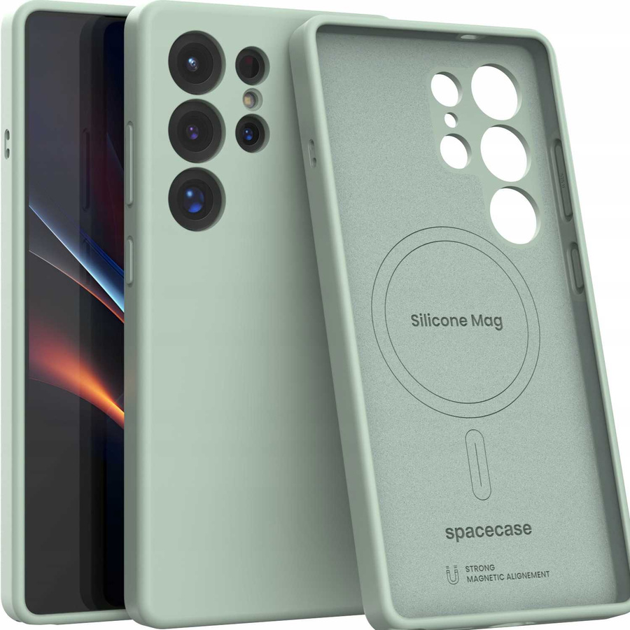 Spacecase Silikoninis Mag dėklas Galaxy S25 Ultra mėtinis
