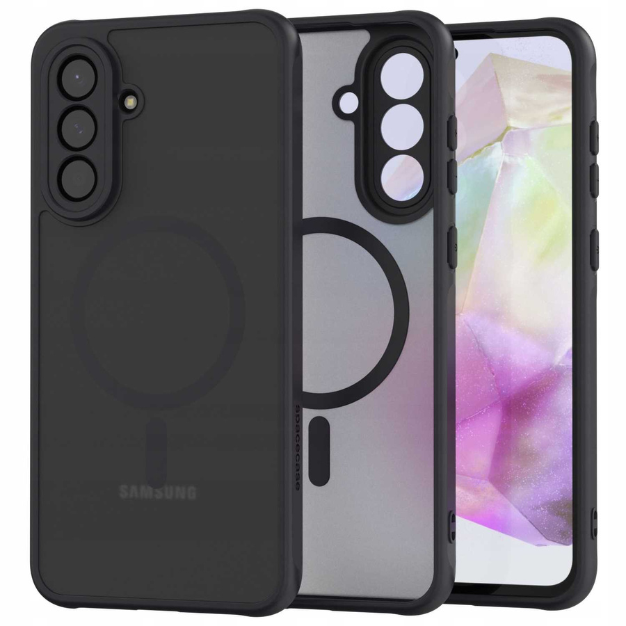 Spacecase Hybrid Mag dėklas Galaxy A36 5G juodas