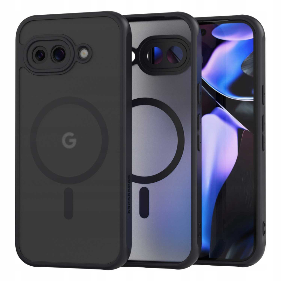 Spacecase Hybrid Mag dėklas Google Pixel 9A juodas