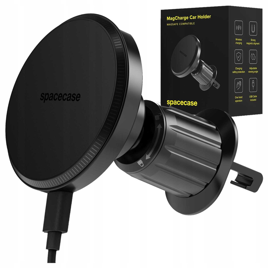 Spacecase Automobilinis laikiklis Car Holder Air Vent MagCharge WM11B juodas