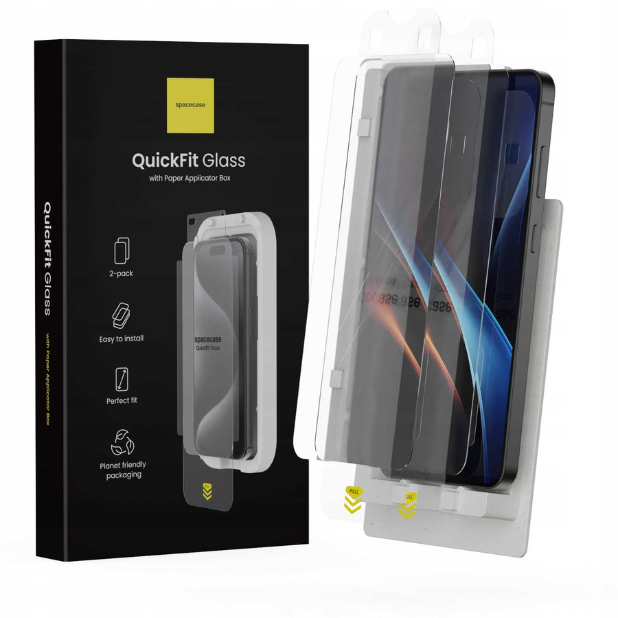Spacecase Grūdintas stiklas QuickFit Glass Galaxy S24+/S25+