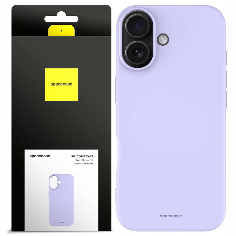 Spacecase Silikoninis dėklas 3.0 iPhone 17 šviesiai violetinis