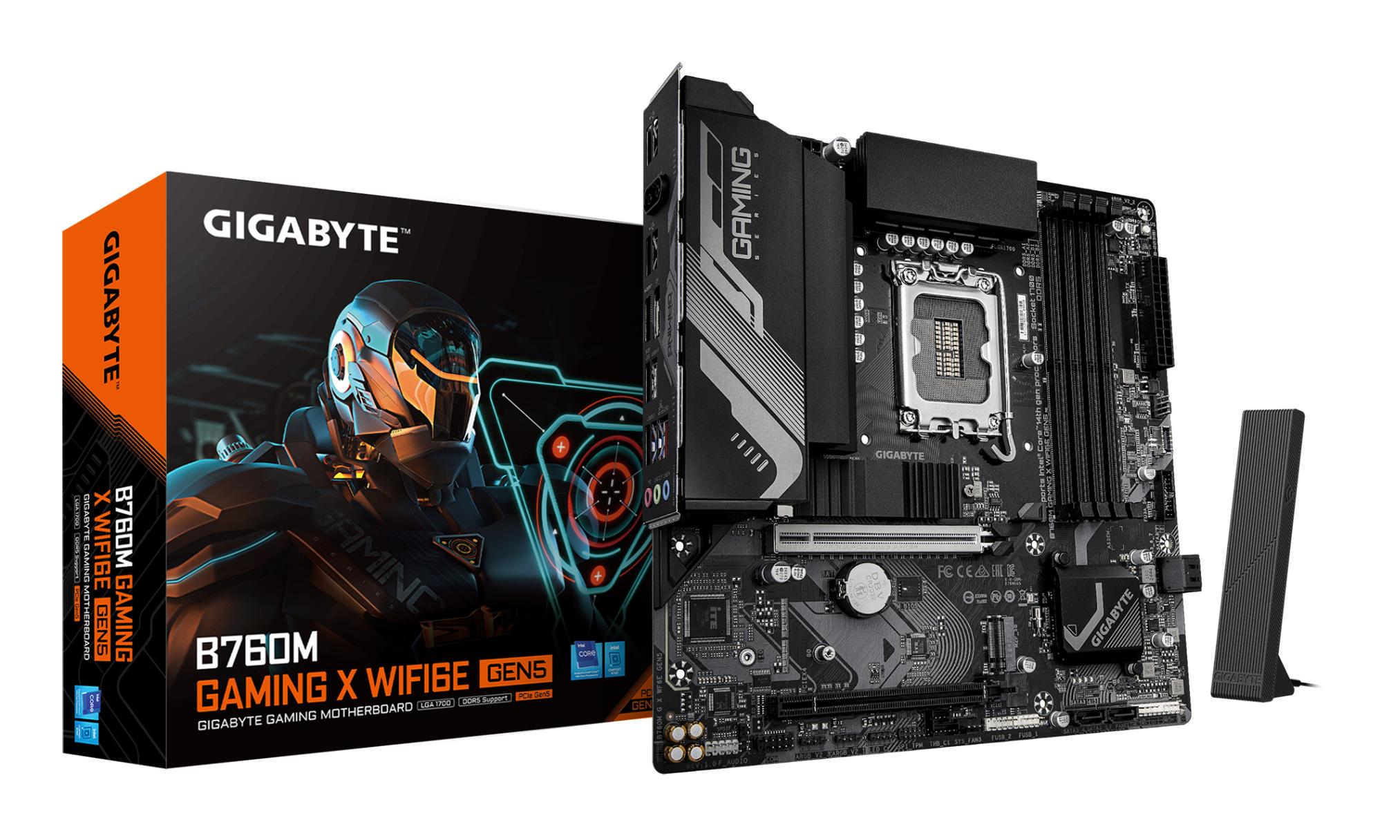 Pagrindinė plokštė GIGABYTE Intel B760 LGA1700 Micro-ATX DDR5 4 lizdai