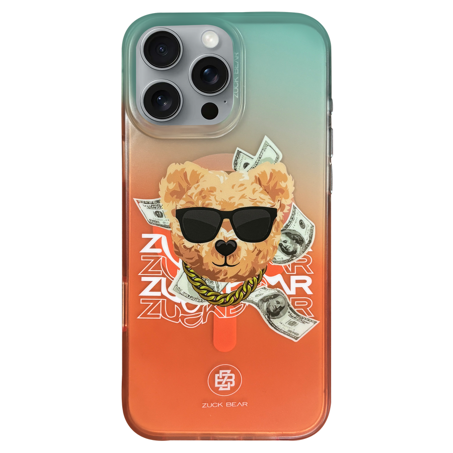 ZUCK BEAR HAROLD IPHONE 16 PRO ORANŽINIS