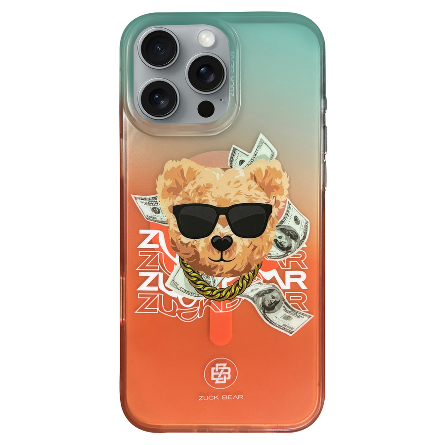 ZUCK BEAR HAROLD IPHONE 16 PRO MAX ORANŽINIS