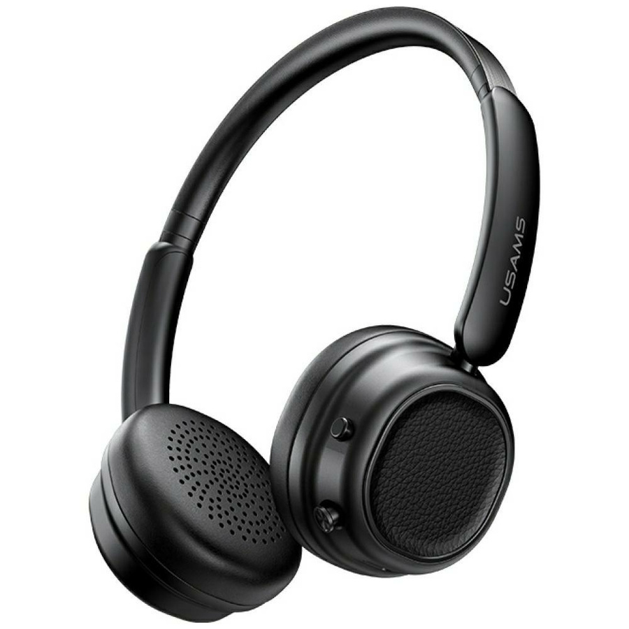 Apgaubiamųjų ausinės USAMS SR01 Bluetooth 5.3 ANC juodos