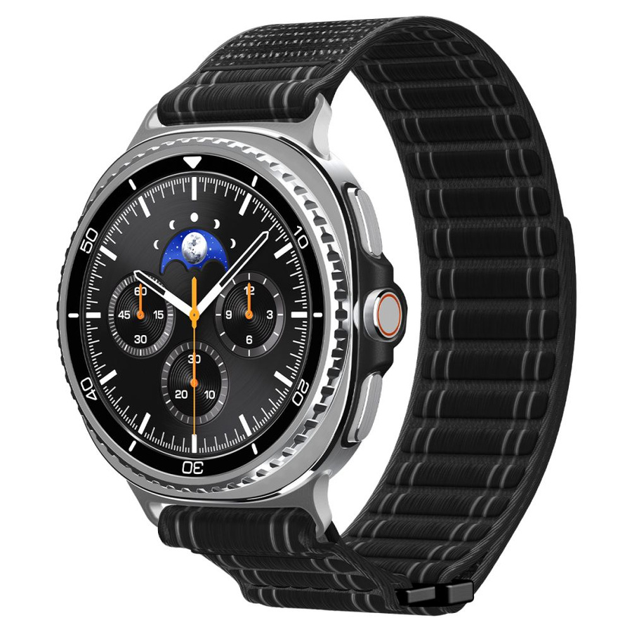 SPIGEN WBF1 dirželis SAMSUNG GALAXY WATCH 8 / CLASSIC (40 / 44 / 46 MM) juodas