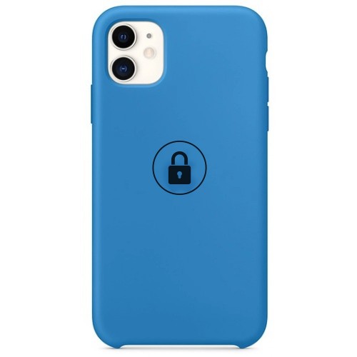Dėklas "Silicone Case" skirtas iPhone 11 Pro / Surf Blue / su įpakavimu